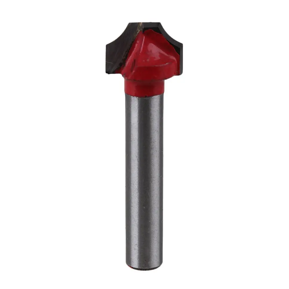 6 x 12mm Tungsten Steel V Groove Router End Mill CNC Sharpen Bits Woodworking Cutterin Drill