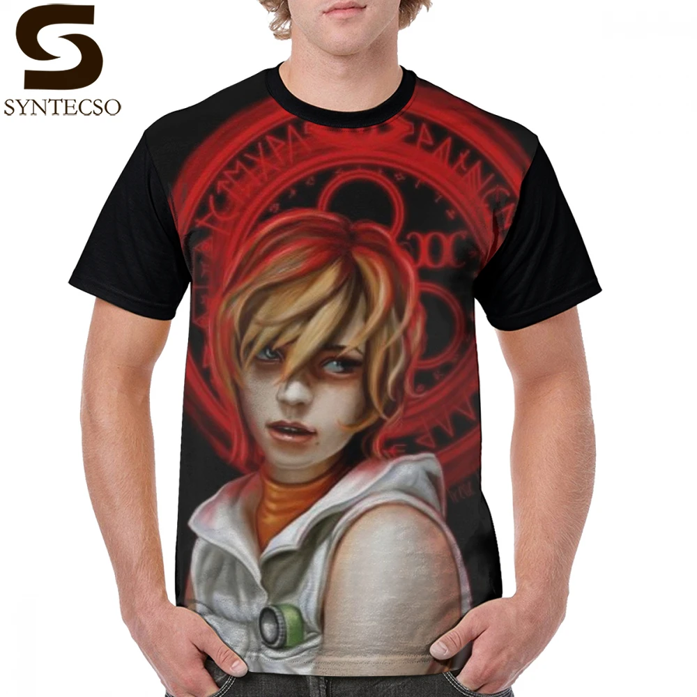 

Silent Hill T Shirt Our Lady Of Chaotic Justice T-Shirt Fashion Print Graphic Tee Shirt Short-Sleeve Awesome Polyester Male Tshirt