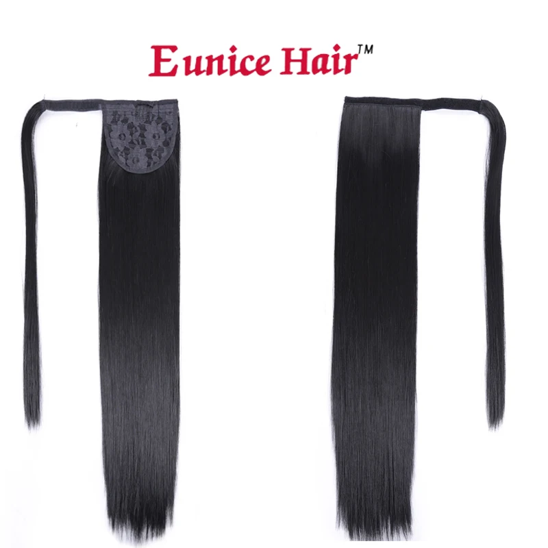 

Eunice 26inches New products Ponytail Synthetic Women's Hair Long Silky Straight Drawstring Ponytail Clip in Extension Style