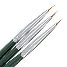 Горячая 3 шт. Высокое качество акриловая живопись для точек ногтей художественные инструменты салонные Кисти советы подводка для глаз набор DIY украшения 5VXH 7GYR