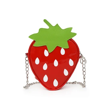

Women Strawberry Pattern Shoulder Bags Shoulder Mini Bags for Women Cute Ladies Crossbody Female Messenger Bags Satchel Purse