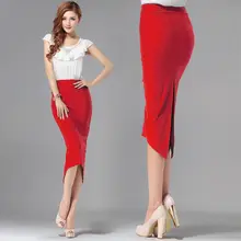 Облегающая Юбка миди на заказ XXS 6XL 8XL размера плюс с высокой талией длинная юбка-карандаш зеленая красная хаки облегающая офисная винтажная юбка