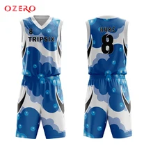 Полная Сублимация Удобная Новая v-вырез горловины без рукавов Баскетбол jerseysuete Джерси OEM Баскетбол Джерси команда set