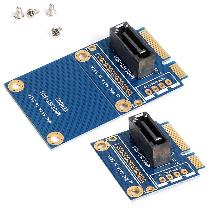 msata to 7pin sata data card 90 degree angle 