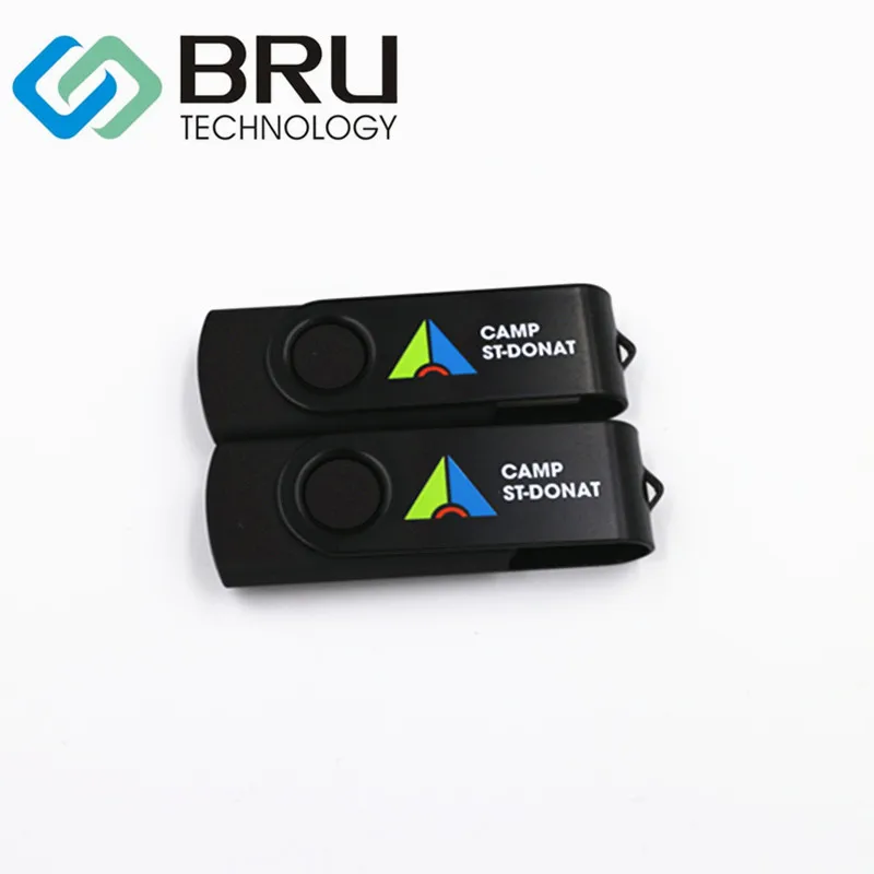 BRU USB3.0 флэш-накопитель 8GB16GB32GB64GB Hign скоростной флеш-накопитель поворотный металлический зажим OEM подарок пользовательский диск лазерная гравировка изображение печать логотип