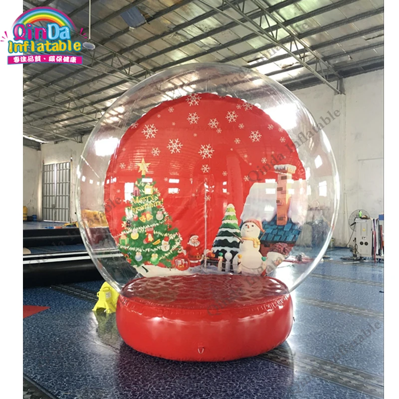 Outdoor christmas decoration human size dome inflatable snow globe photo booth for sale Outdoor christmas decoration human size dome inflatable snow globe photo booth for sale