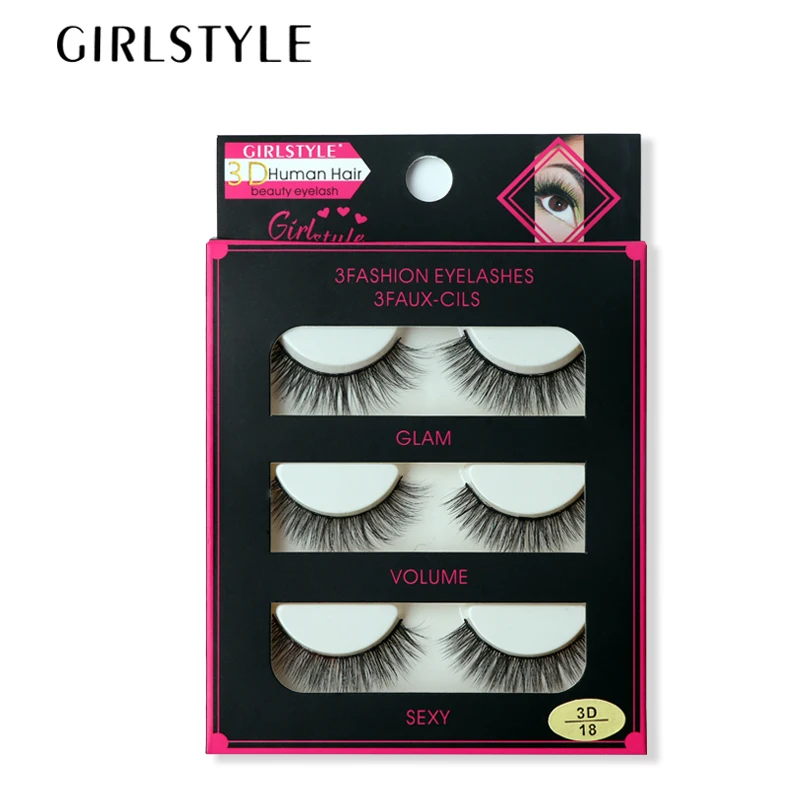 GIRLSTYLE brand Fake eyelashes long natural thick fashion makeup
