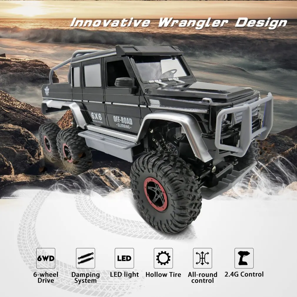 

Flytec 699-119 1/12 Scale 2.4Ghz 6WD High Speed RC Crawler Climber Buggy Off-Road Rock Electric RC Remote Control Car RTR