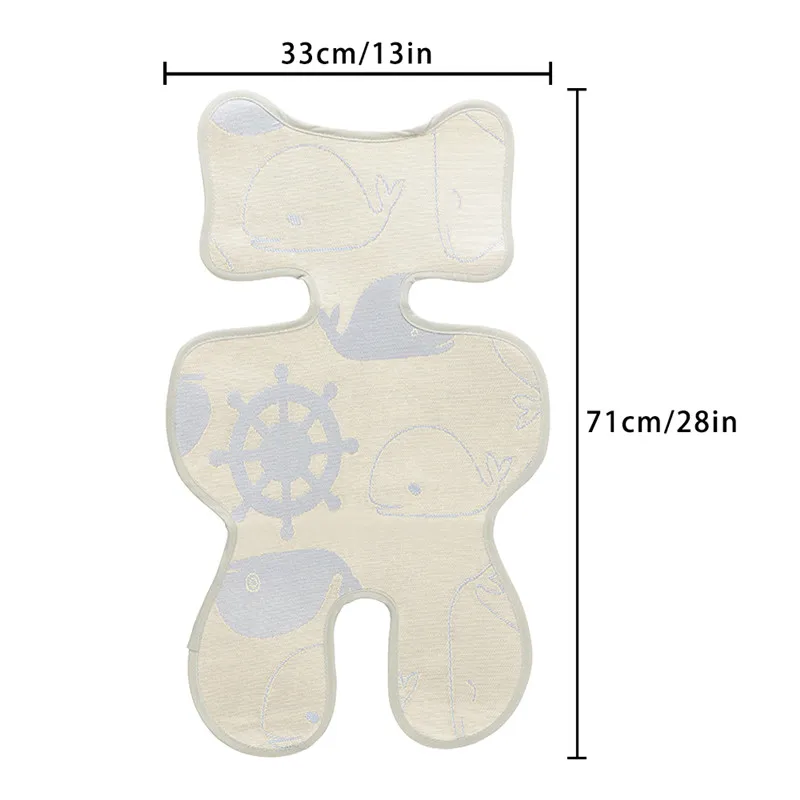 Детская дышащая подстилка для коляски автомобиля высокий стул сиденье Подушка для новорожденного вкладыш коврик протектор чехол детский крутой многоразовый детский ротанговый коврик 18