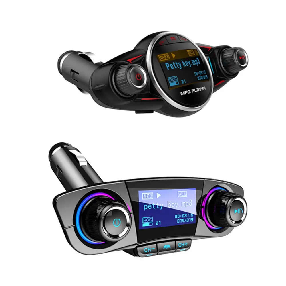 Беспроводной fm передатчик Aux модулятор Bluetooth громкая связь автомобильный