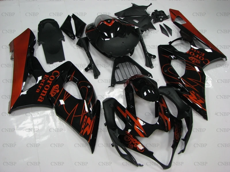 GSX R1000 2005 2006 K5 Abs обтекатель R 1000 05 обтекатели GSXR 06 черный красный Abs|Пластиковые и
