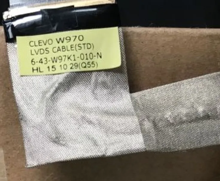 Бесплатная доставка новый оригинальный кабель Clevo W970 LVDS (STD) 6 43 W97K1 010 P N для