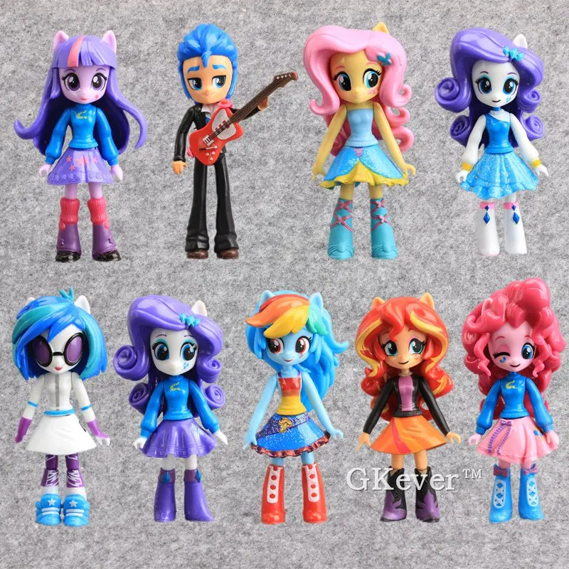 NEW 9pcs/set Twilight Sparkle Rainbow Dash Horses Girl PVC
