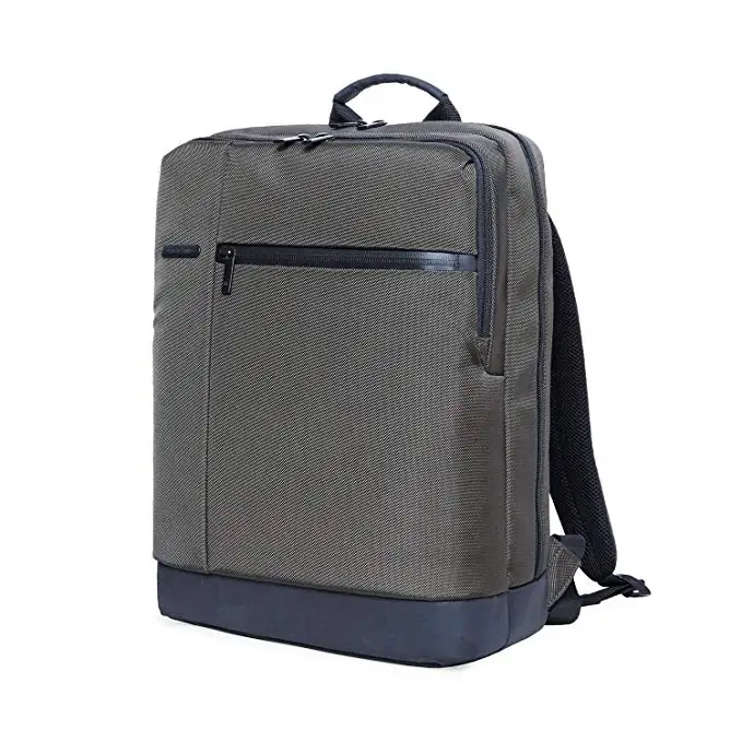 NINETYGO 90FUN Классический Бизнес-рюкзак большой емкости для 15 дюймов Сумка для ноутбука школьный рюкзак для путешествий для мужчин женщин мальчиков и девочек - Цвет: Grey Green