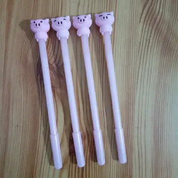 

Cute Kawaii Cartoon Animal pig Neutral Pen Candy Color Gel Pens Girl Student School Stationery For Kids Gifts