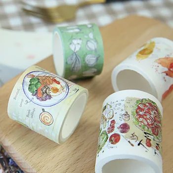 

Food Series Washi Tape Adhesive Decorative Tape Scrapbooking Sticker Label Masking Tape Album Diary DIY Decorative Sticker