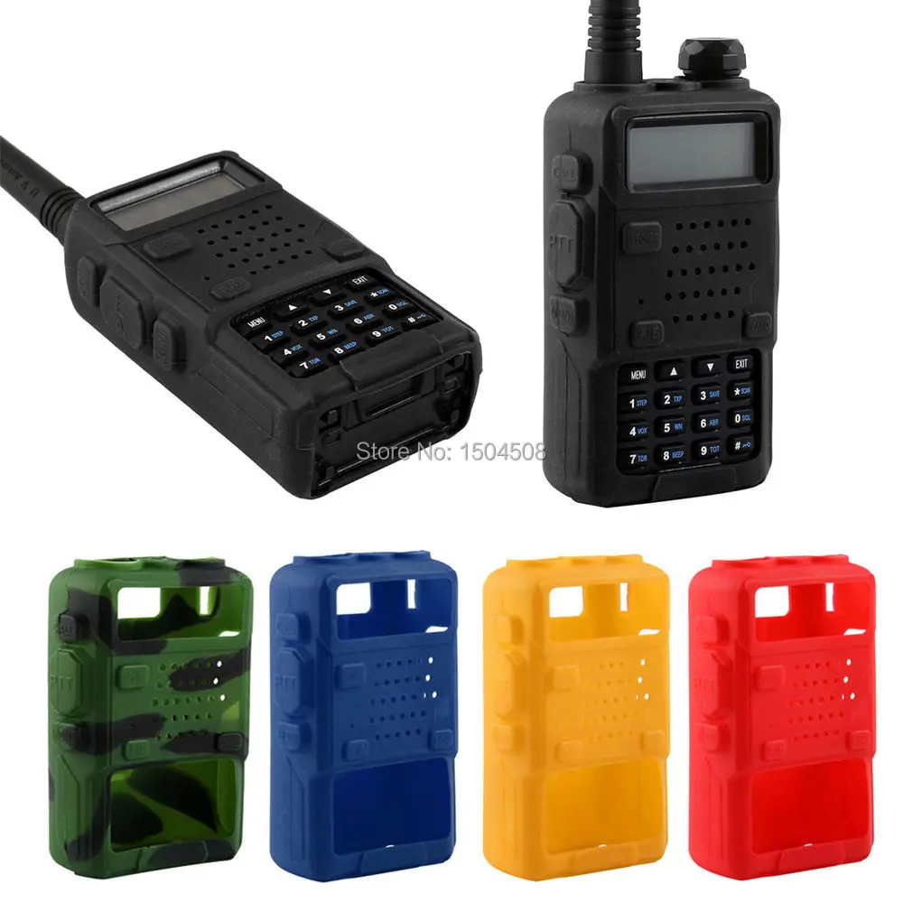 Baofeng Walkie Talkie Rubber Soft чехол для радио для BAOFENG UV-5R UV-5RA UV-5RB TH-F8 UV-5RE