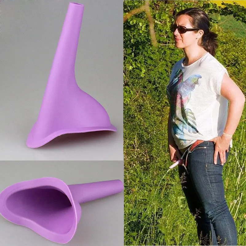 Women Female Portable Urinal Outdoor Travel Stand Up Pee Urination Device Case 