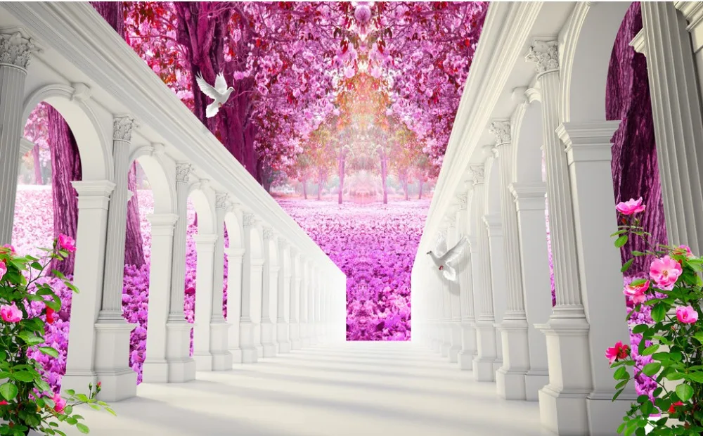 Custom 3d Mural Wallpaper 3D Unlimited Expansion Space Scenery TV Background Wall Painting | Обустройство дома