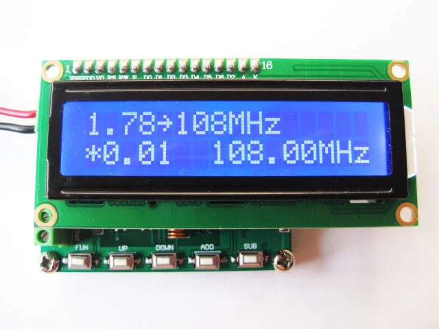 

DDS FM signal generator 78 ~ 108MHz PLL