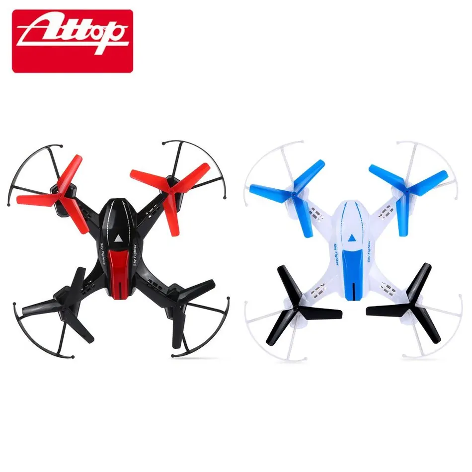 

Super 2Set Two Colors Plastic 6-Axis Gyro RTF Remote Control Quadcopter ATTOP YD - 822 2.4G 4CH RC Toy Family Battle Game