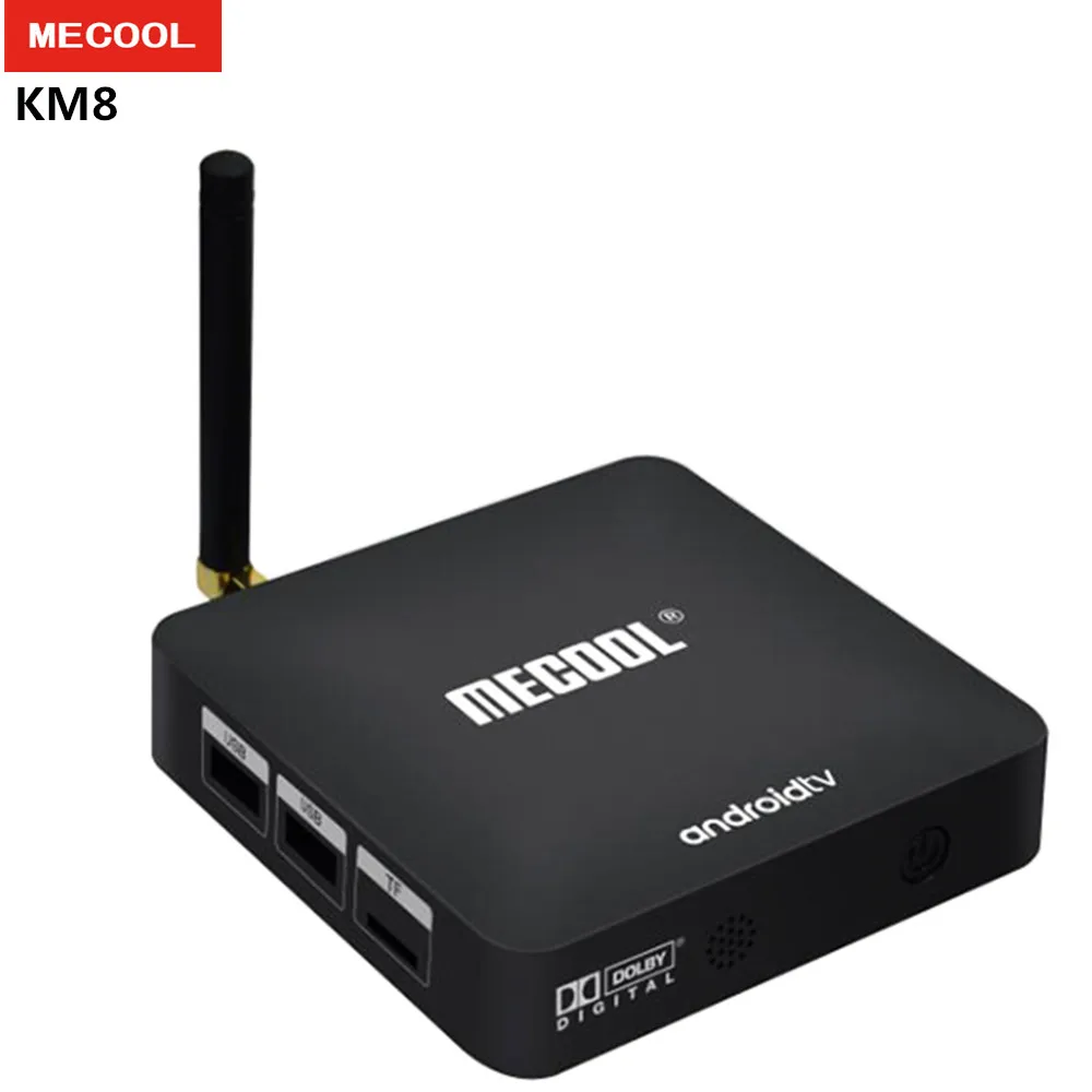 

MECOOL KM8 Android 9.0 TV Box Voice Remote Control Amlogic S905X 2GB RAM + 16GB ROM BT4.2 Set Top Box Support Youtube 4K