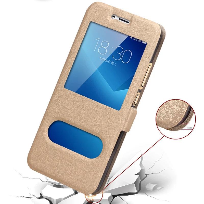Fundas телефон чехол для Meizu M5 крышка роскошь PU Флип кожаный Примечание M5Note