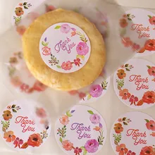 240 шт./лот, 2 цвета, Круглый "спасибо", уплотнительный стикер, чашка, Подарочная коробка, стикер для выпечки, уплотнительный стикер, этикетка, упаковочная наклейка