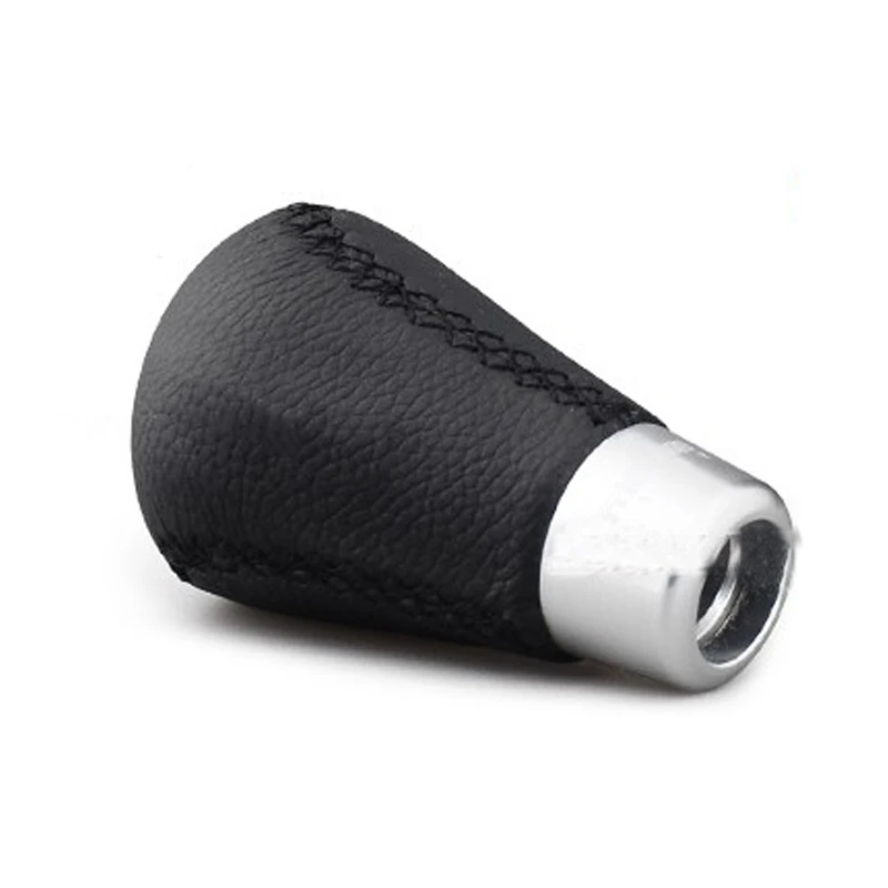 Racing Gear Shift Knob Real Leather Shift Knob With Black Stitch for