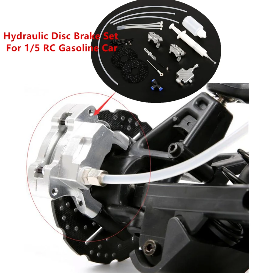 RC Car Hydraulic Disc Brake Set Assembly For 1/5 RC Gasoline Truck Hpi Racing Baja 5B SS Rovan KM Remote Control Toys Car