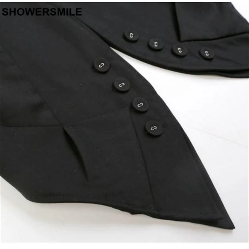 Black Suit Vest Women Spring Working Style Waistcoat Solid Cotton V Neck Plus Size 3XL Gilet Brand New Fashion Ladies Clothing