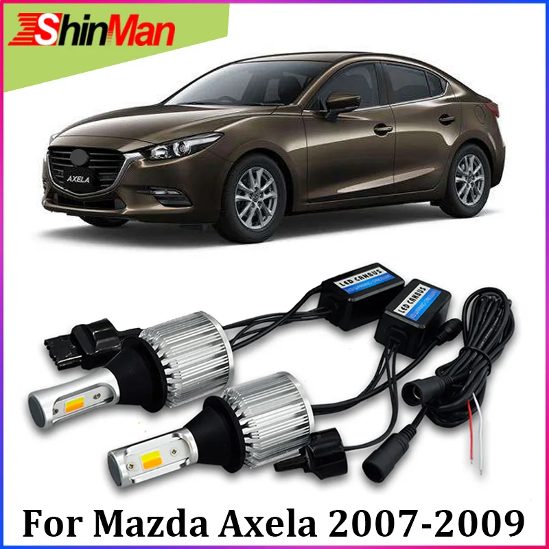 ShinMan 2x WY21W T20 светодиодный автомобильный светильник поворота для Mazda 3 Axela- светодиодный DRL Дневной ходовой светильник сигнальный светильник поворота