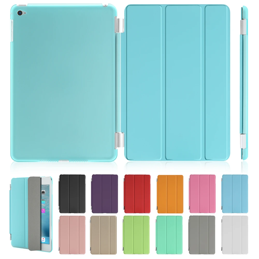 

Cover Case for iPad mini 4 Ultra Slim Smart Cover Magnetic Case Stand PU Leather Cover Trifold Stand With Film + Stylus + Cloth