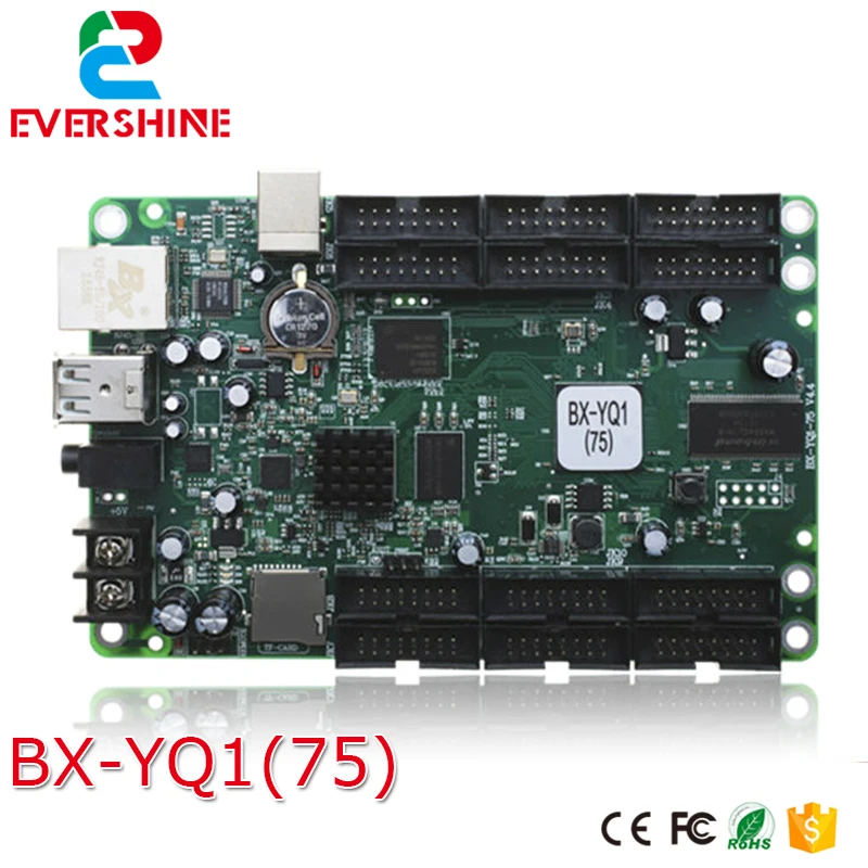 

BX-YQ1-75 asynchronous full color rgb display led video controller 384*384 pixels with 12*hub75B port
