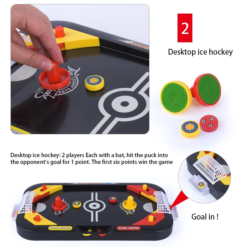Мини Хоккей стол 2in1 Детские Хоккей настольная игра интерактивные дошкольного образования игрушка в подарок