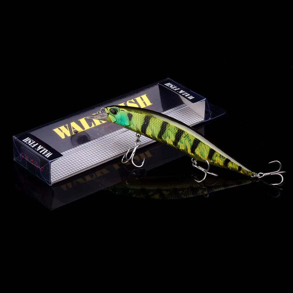 WALK FISH профессиональная плавающая приманка для рыбалки 130 мм 17,4 г воблер Minnow глубина мелкий бас приманка для щуки приманка рыболовные снасти - Цвет: B 2