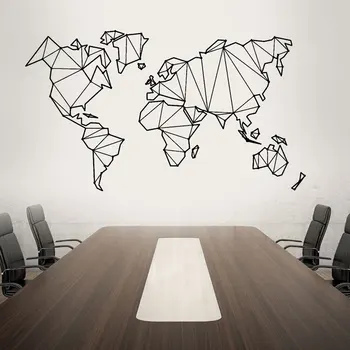 

Abstract Map World Geography Earth Wall Stickers