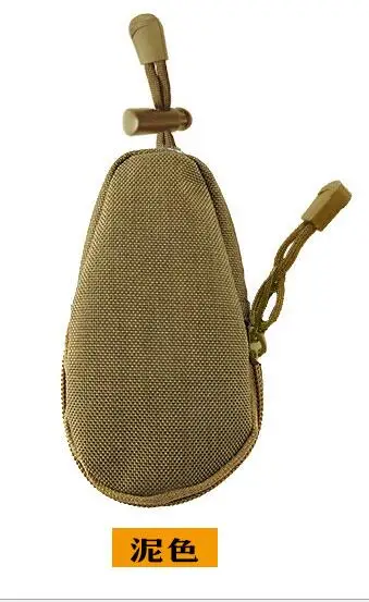 50 шт/лот унисекс тактические военные монеты кошелек Открытый походный ключ сумка мини-молния карман Оксфорд черный хаки с брелоками HQ