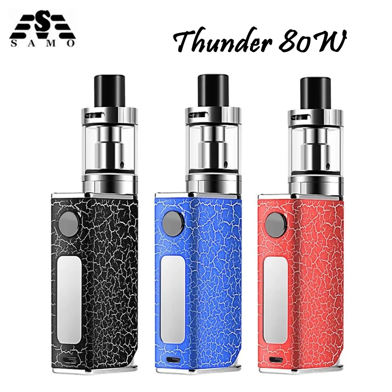 New SubTwo Thunder 80w huge vape e cigarette box mod LED vaporizer 0