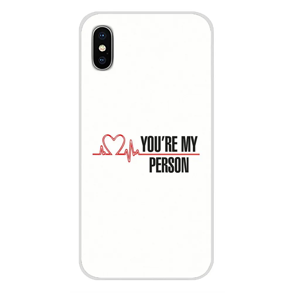 Мягкий прозрачный чехол для Samsung Galaxy S4 S5 MINI S6 S7 edge S8 S9 S10 Plus Note 3 4 5 8 9 You're My Person Greys
