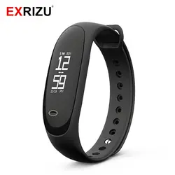 EXRIZU E26 Bluetooth Smart Монитор сердечного ритма и крови Давление монитор и Шагомер сна шаги/Будильник IP67 Водонепроницаемый