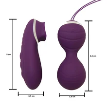 LOAEY Geisha ben Ball Silicone Vaginal Tight Exercise Vibrating Love Egg Wireless Remote Control Sex toys for woman Product Toy
