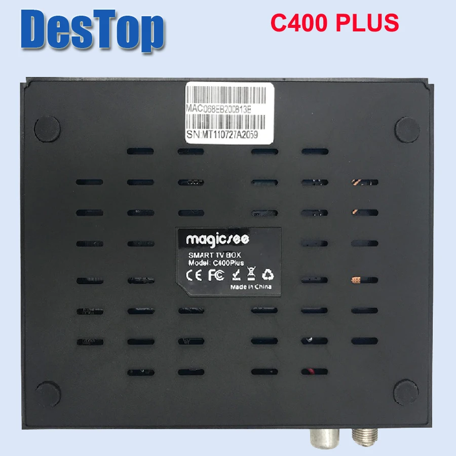 Magicsee C400 плюс Смарт ТВ Box Amlogic S912 Octa Core 4 K смарт-ТВ коробка DVB-S2 DVB-T2 кабель двойной Wi-Fi Декодер каналов кабельного телевидения для Android