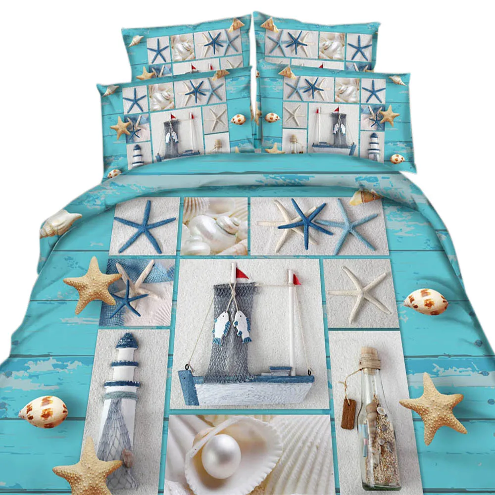 покрывало на кровать в морском стиле