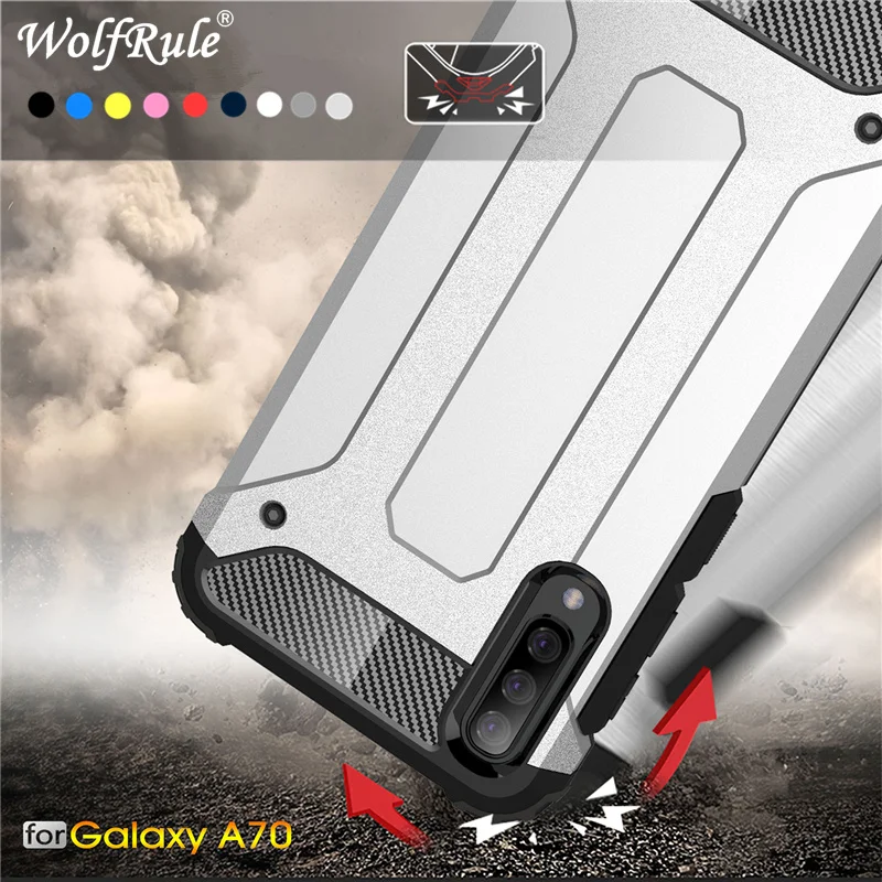 

Defender Cases For Samsung Galaxy A70 Case Full Wrapped Heavy Hybrid PC+TPU Cover For Samsung Galaxy A70 Cover For Samsung A70