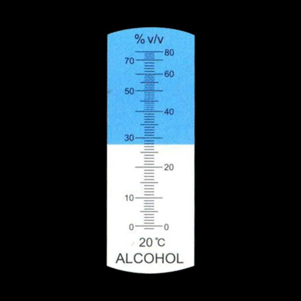 Детектор концентрации алкоголя ликер алкогольные напитки рефрактометр 0-80% спиртометр Oenometer