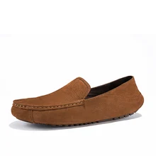 Популярная модная летняя Стильная мужская обувь на плоской подошве; мягкие мужские лоферы; Высококачественная обувь из натуральной кожи; повседневная обувь для вождения; размеры 39-44