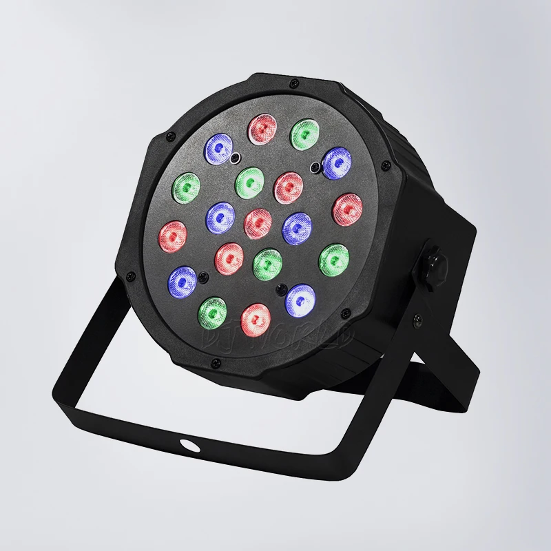 Светодиодный плоский Par 54x3 Вт RGBW освещение стробоскоп DMX DJ мыть диско профессиональное освещение для сцены DMX контроллер эффект