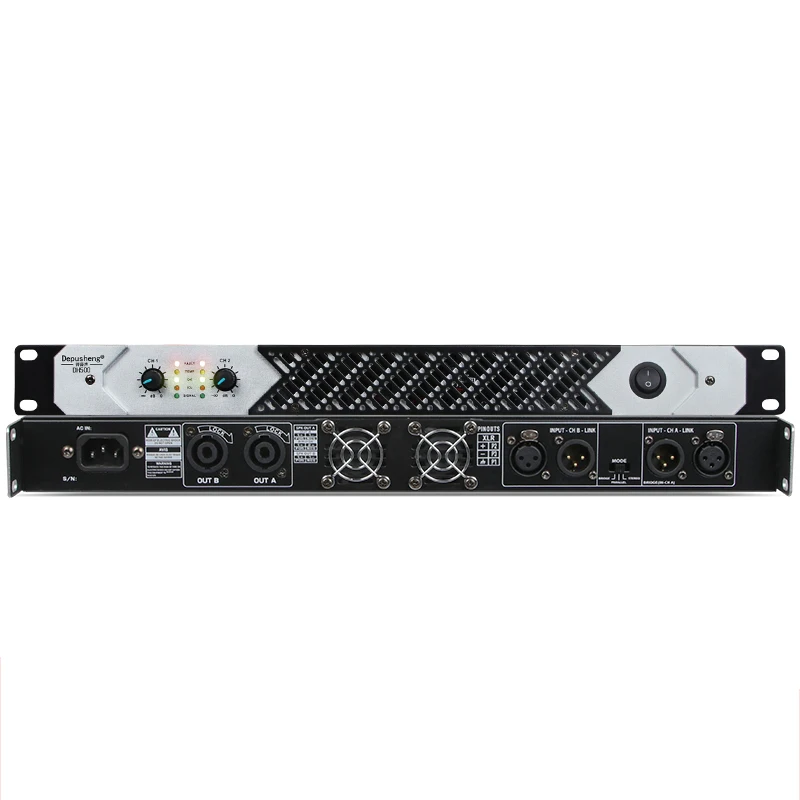 

Depusheng DH500 Professional Karaoke Meeting Stage Switch Mode 1U Digital Power Amplifier