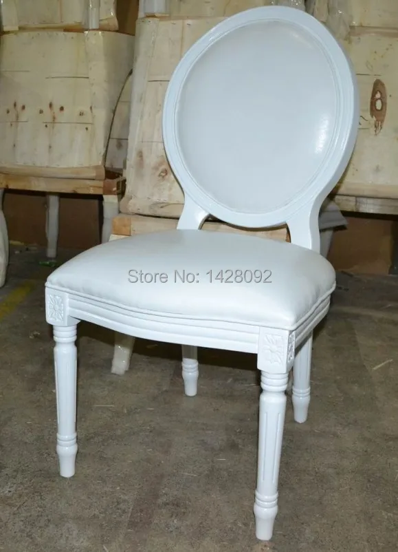 كريستال شفاف عودة الخشب لويس الزفاف الطعام كرسي LQ-L5881R